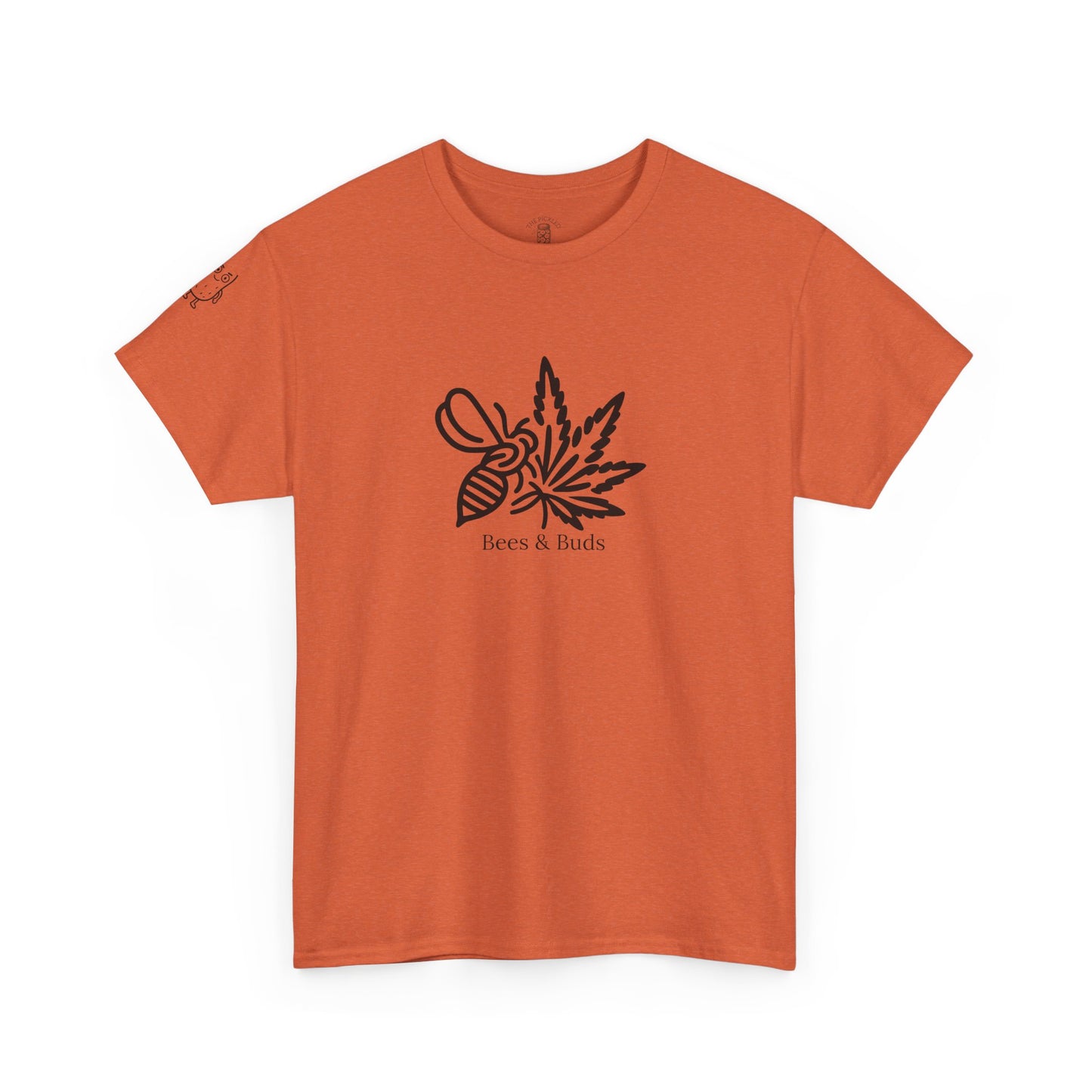 Bees & Buds Unisex Heavy Cotton Tee – Black DesignBees & Buds